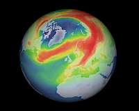 Unusual ozone hole opens over the Arctic