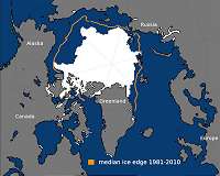 End-of-summer Arctic sea ice extent is eighth lowest on record