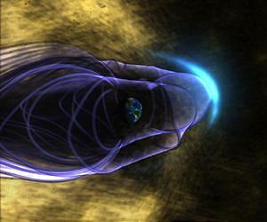 Electric Moon Jolts the Solar Wind