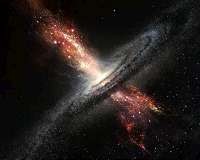 Stars born in winds from supermassive black holes