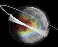 Moon engulfed in permanent, lopsided dust cloud