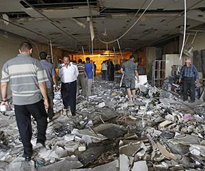 Fifteen killed in Baghdad central bank attack