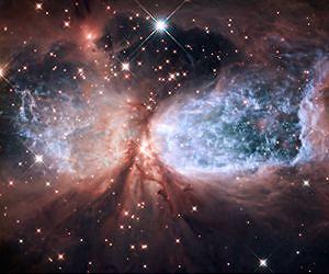 Hubble Serves Up a Holiday Snow Angel