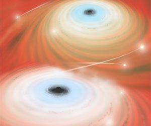 Newly Merged Black Hole Eagerly Shreds Stars