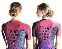 Self-ventilating workout suit keeps athletes cool and dry