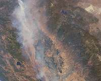 Carbon Monoxide from California Wildfires Drifts East