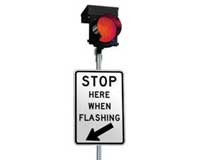 Carmanah Solar-powered Roadway Flasher Features ENCOM Wireless Control Technology