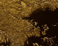 Cassini discovers flooded canyon on Titan