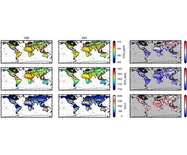 Estimating greenhouse gas concentrations from GOSAT data