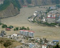 Wenchuan Earthquake Mudslides Emit Greenhouse Gas