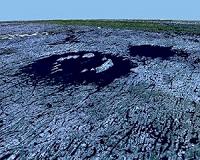 Double Impact Crater in Canada Formed in Two Separate Impacts