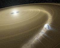 NASA'S Spitzer Finds Possible Comet Dust Around Dead Star
