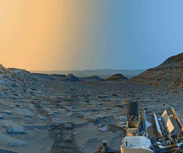 Curiosity captures Morning and Afternoon on Mars
