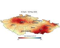 Czech Republic drought visible from space