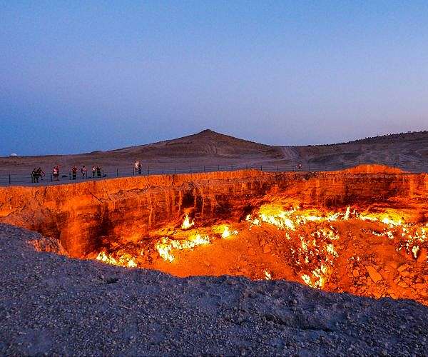 Turkmenistan's 'Gateway to Hell' lit gas pit faces closure