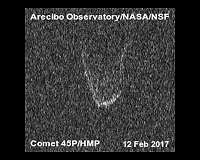 Arecibo Observatory captures revealing images of Comet 45P/Honda-Mrkos-Pajdusakova