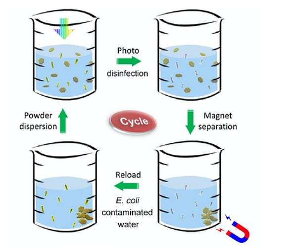New non-toxic powder uses sunlight to quickly disinfect contaminated drinking water