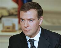 Far from home, Medvedev finds China a looming presence
