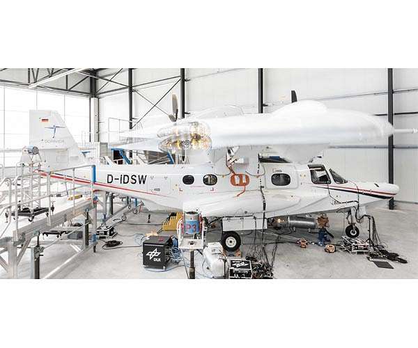 DLR conducts ground vibration test on the Dornier 'Seastar' amphibious aircraft
