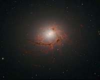 Tangled threads weave through cosmic oddity