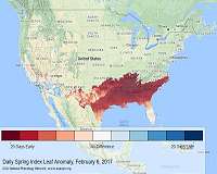 Just how early is spring arriving in your neighborhood