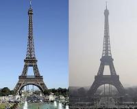 Smog-choked Paris forces half of cars off roads