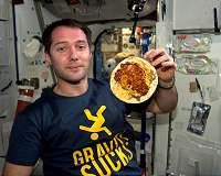 Counting calories in space