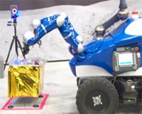 One small step for man as astronaut controls robot from space