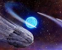Citizen scientist spots comet tails streaking past distant star