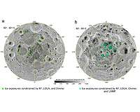 Direct evidence of ice on Moon surface discovered