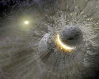 Spitzer Sees Dusty Aftermath Of Pluto-Sized Collision