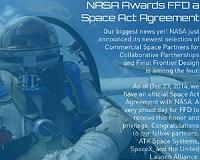 FFD signs Space Act Agreement with NASA for Space Suit Development