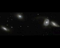 Hubble views a bizarre cosmic quartet