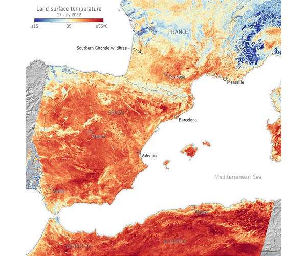 Feeling the heat from space