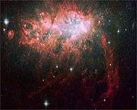 Hubble Resolves Puzzle About Loner Starburst Galaxy