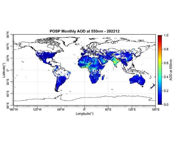 Groundbreaking method to speed up aerosol retrieval data from Chinese optical satellite