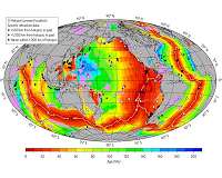 Breakup of supercontinent Pangea cooled mantle and thinned crust