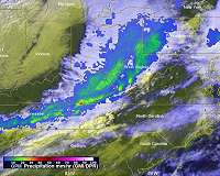 NASA satellites image, measure Florida's extreme rainfall