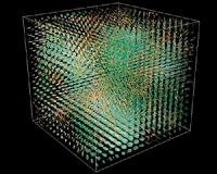The expansion of the universe simulated