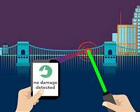 Green laser light probes metals for hidden damage