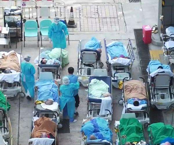 Hospitals overflow in China's Covid wave