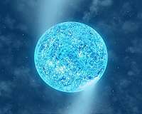 Spots on supergiant star drive spirals in stellar wind