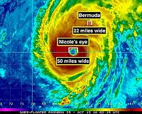 Hurricane Nicole hits Bermuda