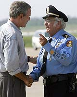 Bush Visits Storm Zone As Congress Asks What Went Wrong