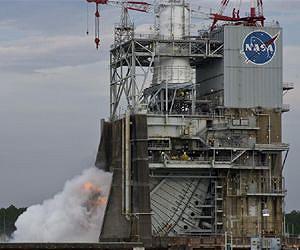 First J-2X Engine Rockets Through First Round of Testing