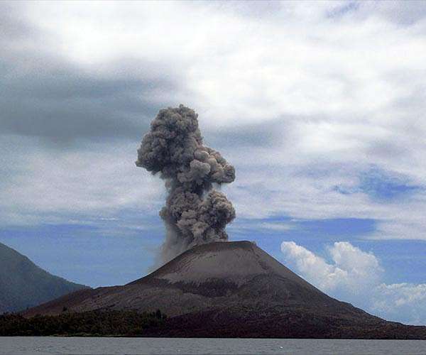 Indonesia's Anak Krakatoa volcano erupts, spews huge ash column