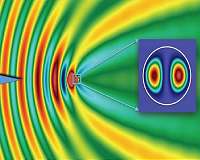 Giant enhancement of electromagnetic waves revealed within small dielectric particles