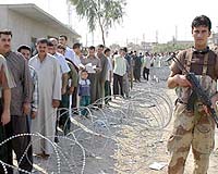 After the voting, the scavenging by deprived Iraqis