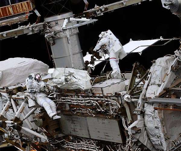 NASA astronauts complete spacewalk to prep for upcoming solar array upgrades