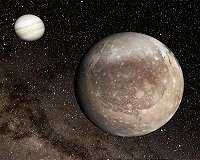 Ganymede covered by giant crater